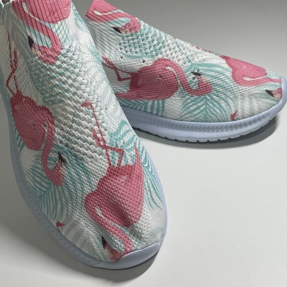 NWOT Flamingo Pull-on Lightweight Sneakers Size 11/11.5 EU 42 - Picture 2 of 10